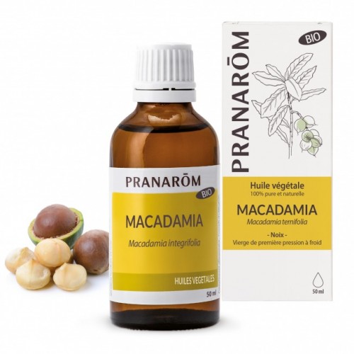 Huile végétale de Macadamia Pranarôm - 50 ml
