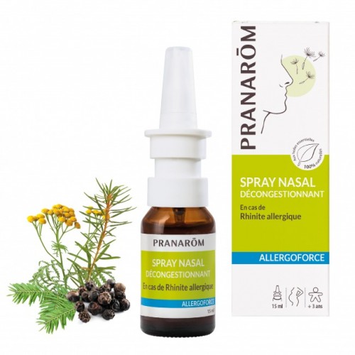 Spray nasal décongestionnant Allergoforce Pranarôm - 15 ml