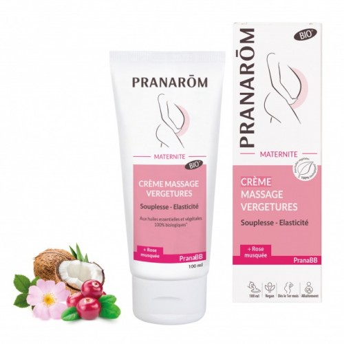 Crème de massage anti-vergetures maternité Pranarom - 100 ml