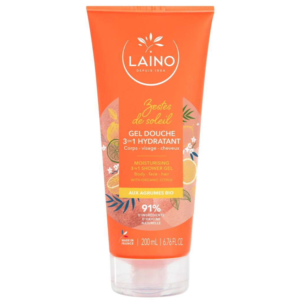 Gel Douche 3 en 1 Agrumes BIO – Laino