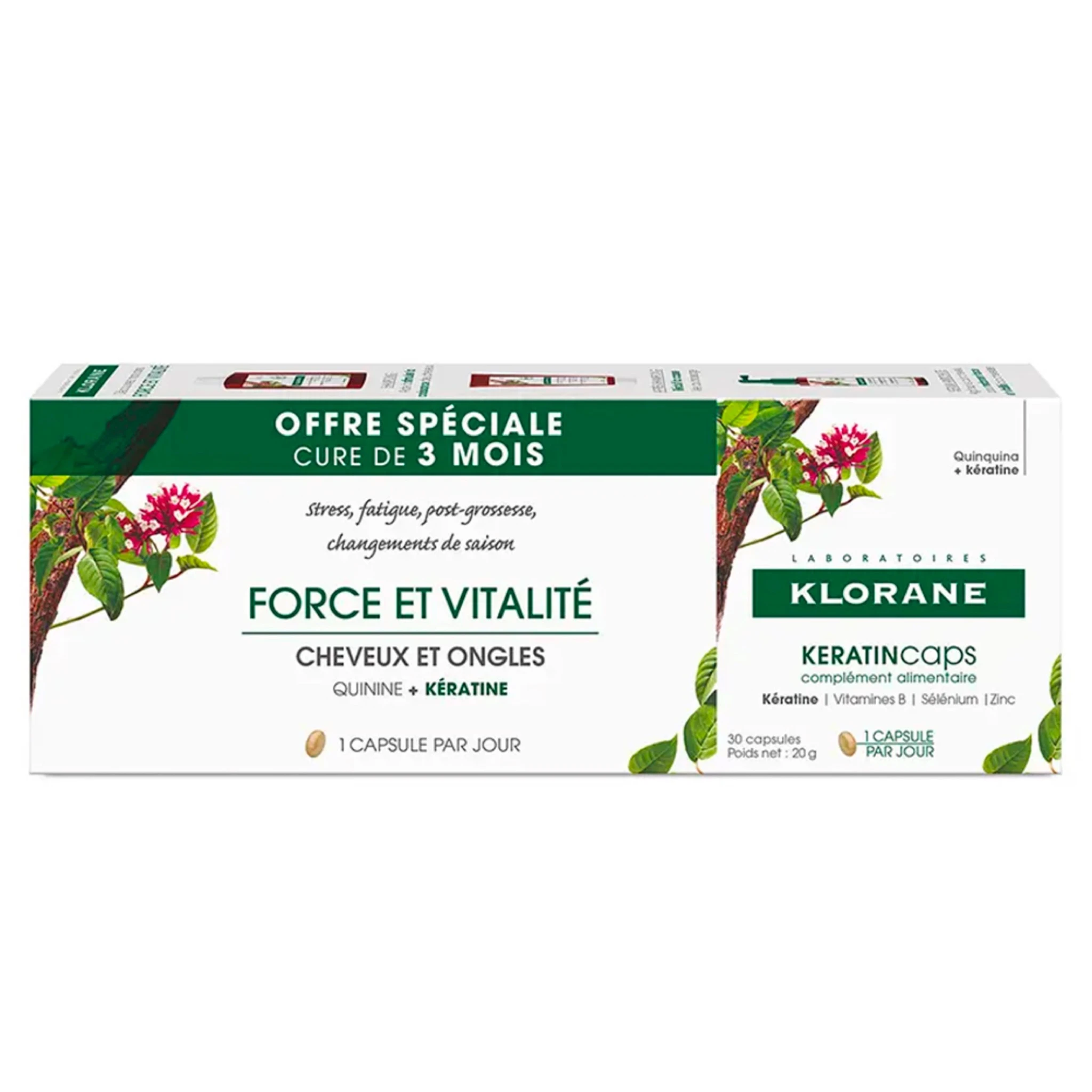 Keratin Caps – Force & Vitalité Cheveux & Ongles 3 Mois