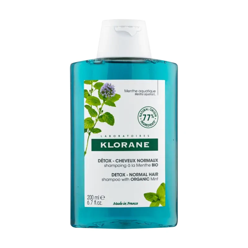 Shampoing Détox à la Menthe Aquatique BIO 200 ML – Purifiant & Rafraîchissant