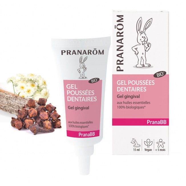 Gel anti-douleur poussées dentaires bébé Pranarôm - 15 ml