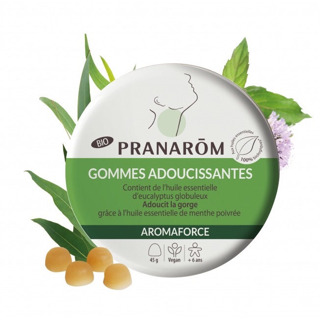 Gommes adoucissantes menthe-eucalyptus Pranarôm - 45 g