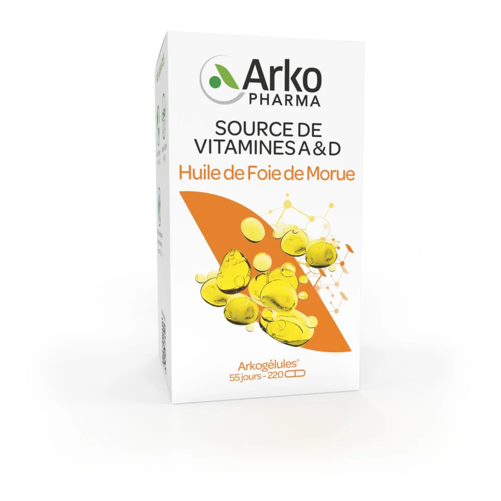 Huile de Foie de Morue 220 gél. Arkogélules®